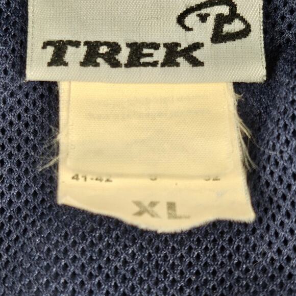 TREK MEN'S BLUE CYCLING WIND BREAKER SIZE XL BLUE FLEECE COLLAR/REFLECTIVE TRIM - Picture 6 of 15